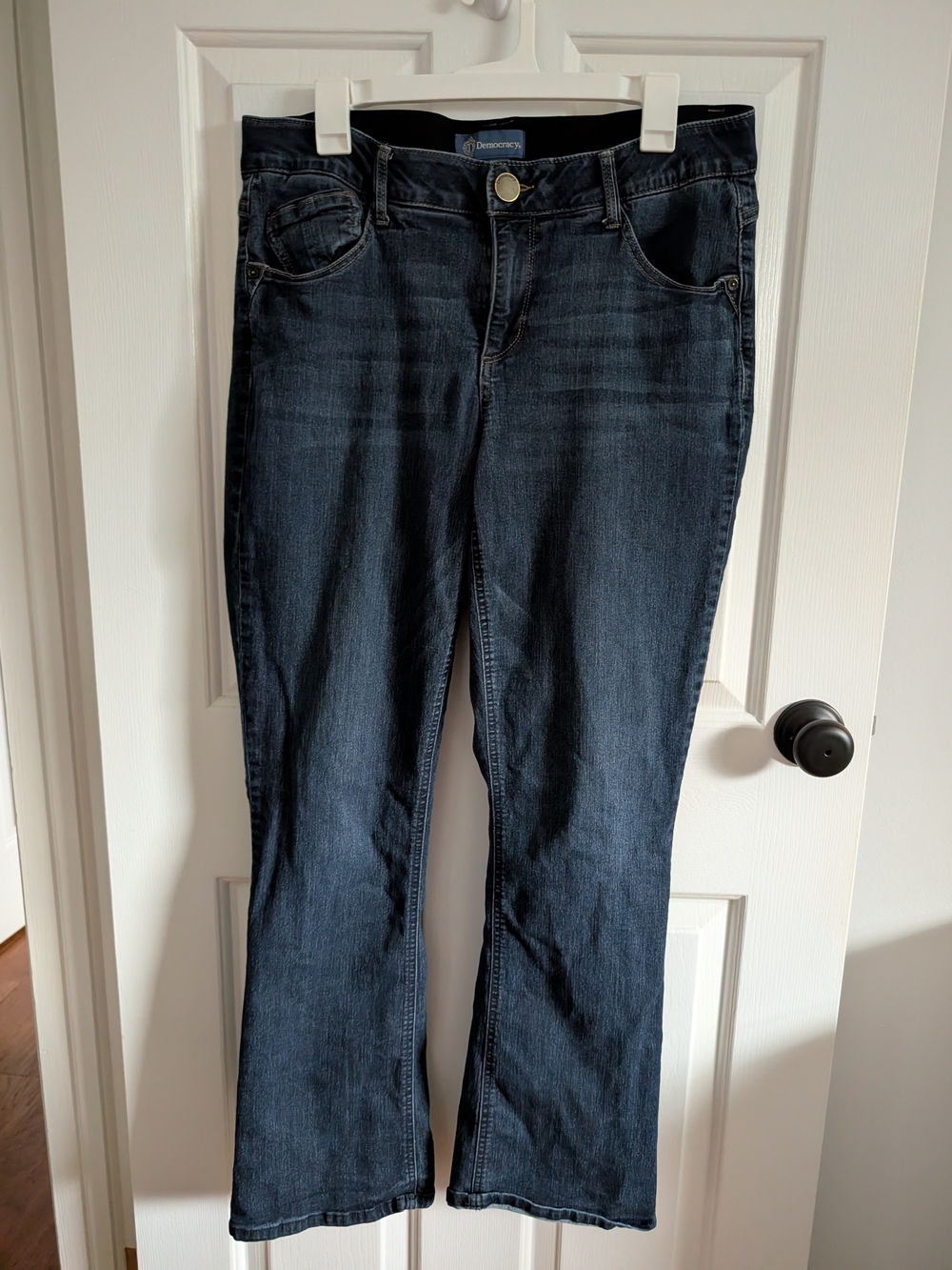 Democracy Women's Dark Blue Bootcut Jeans Size 16W